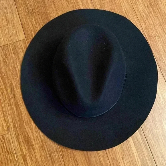 Black wool hat - ecote - 1 size- 3 in brim - Picture 2 of 5